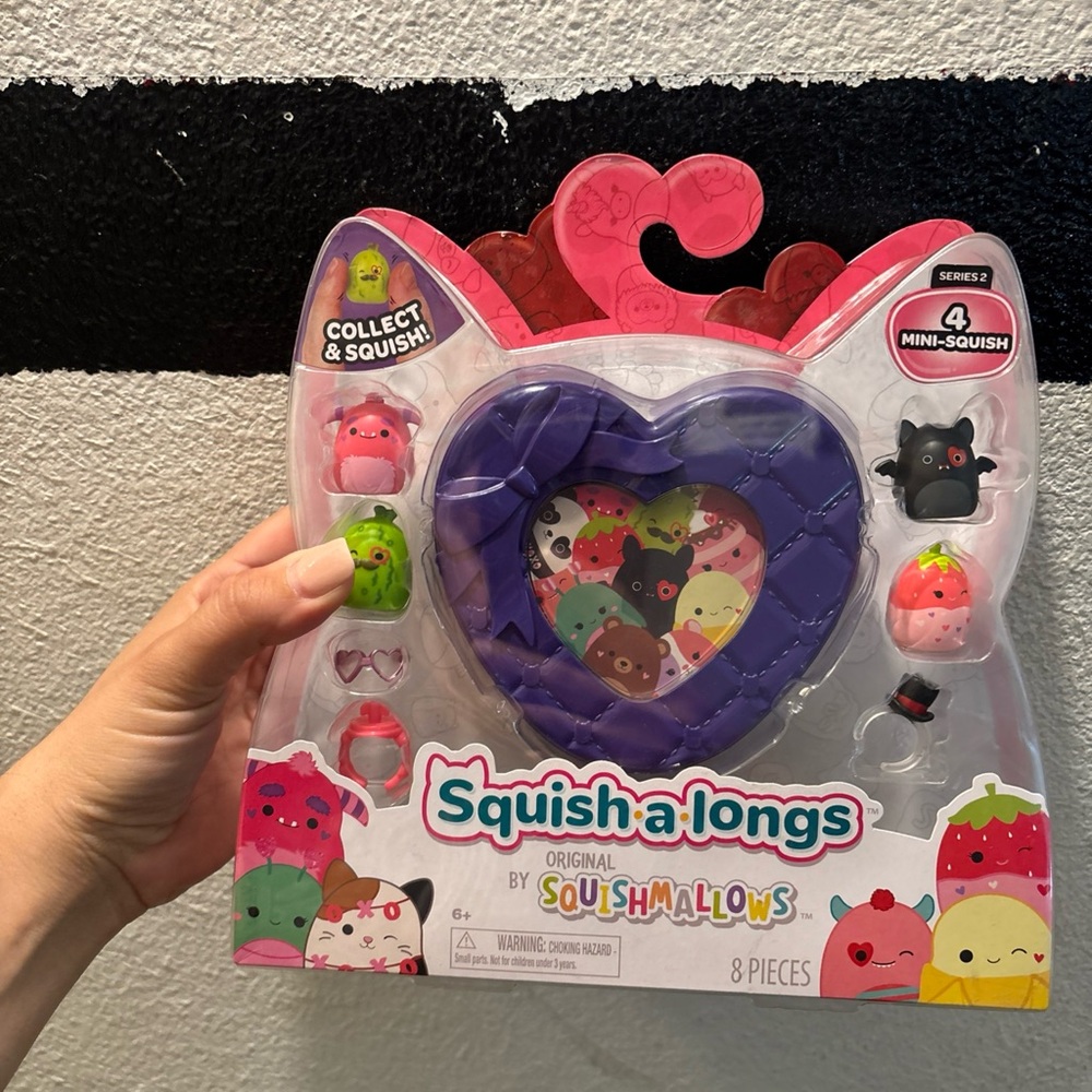 Squishmallows Squishalongs Toys 8 Piece Set Collectibles Series 2